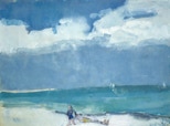 Badende, Strand - 2011 - Aquarell und Gouache - 42 x 56 cm 