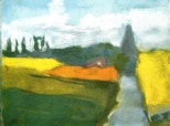 Blick auf Esgrus - 2011 - Pastell - 24 x 31 cm