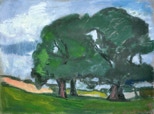 Eichen bei Strobarup - 1999 - Pastell - 42 x 56 cm