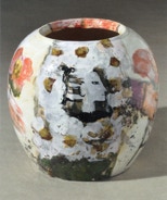 Gruß mit Rose - Vase 25 cm hoch - 2011