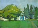 Haus bei Rundhof - 2008 - Pastell - 42 x 56 cm