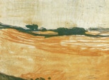 Landschaft bei Rabel - 2003 - Lithografie - 41,9 x 52,6 auf 45,7 x 61 cm -  Auflage 60, e.a. 3 - 3 Andrucke