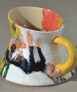 Mädchen, Rosen - Krug 17 cm hoch - 2011