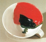 Mohn (rot) - Tasse 5,6 cm hoch / 12,4 cm Ø - 2008