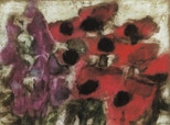 Mohn und Fingerhut - 2000 - Radierung (Aquatinta und Kaltnadel) - 37 x 49 auf 46 x 57,5 cm - Auflage 120, e.a. 22 - 16 Proben