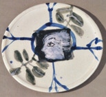 Oliven und Portrait - Teller 31,5 cm Ø - 2011