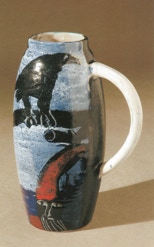 Rabe und Zwerg - Krug 31,5 cm hoch - 2008