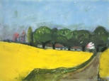 Raps bei Kattrott - 1994 - Pastell - 42 x 56 cm