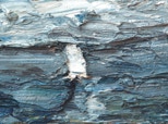 Segler in stürmischer See - 2008 - Öl - 26 x 40 cm