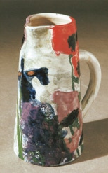 Storchschnabel, Iris, Mohn - Krug 24,4 cm hoch - 2008