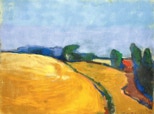 Weizen bei Nadelhöft - 2001 - Pastell - 42 x 56 cm